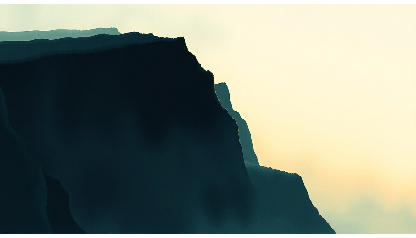 Fan-driven abstract illustration evoking the emotional arc of All Alright by Sigur Rós