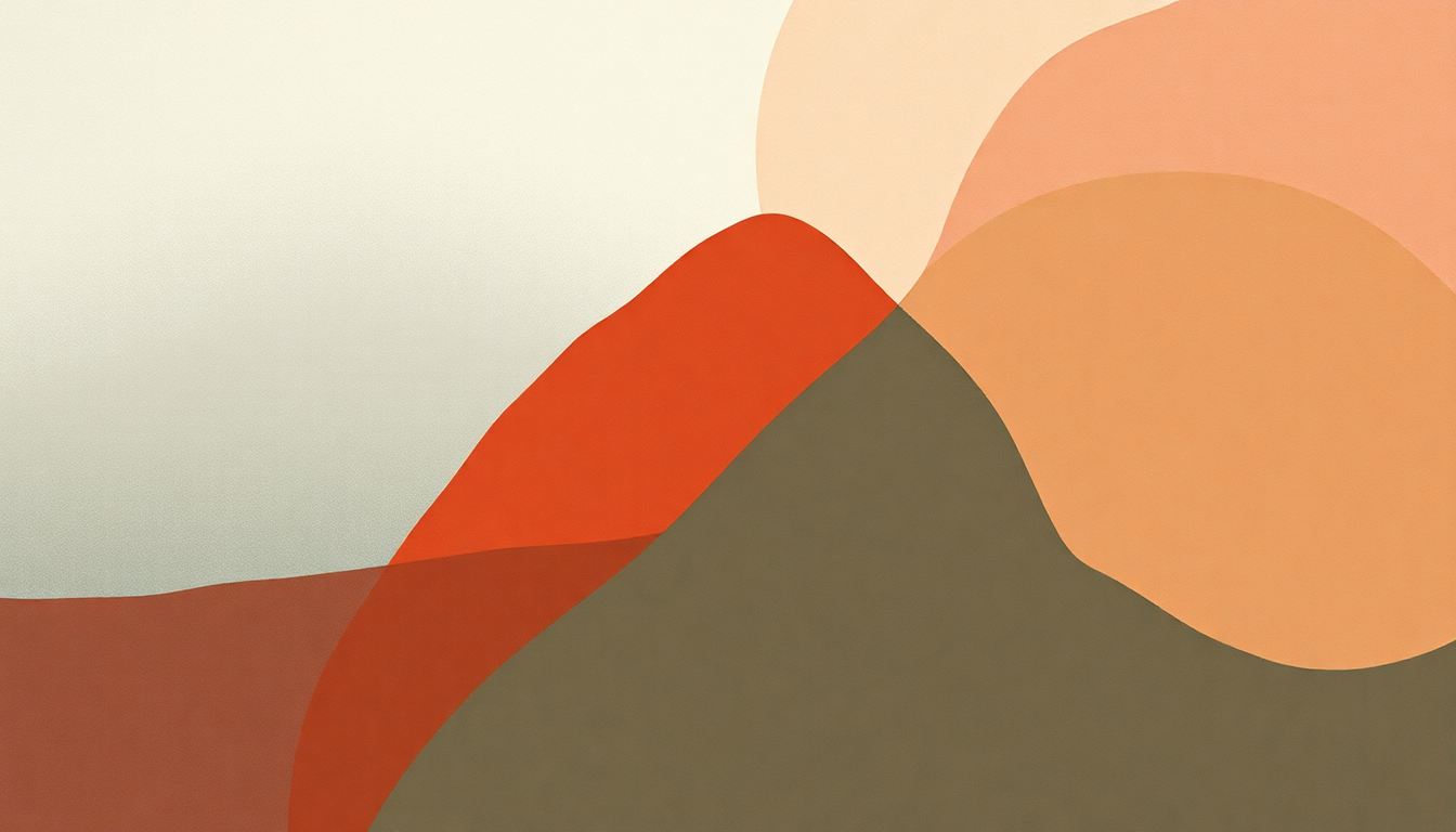 Fan-driven abstract illustration evoking the emotional arc of All Armed by Nils Frahm