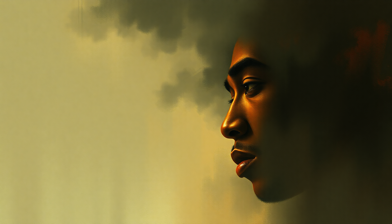Fan-driven abstract illustration evoking the emotional arc of All Eyez on Me by 2Pac