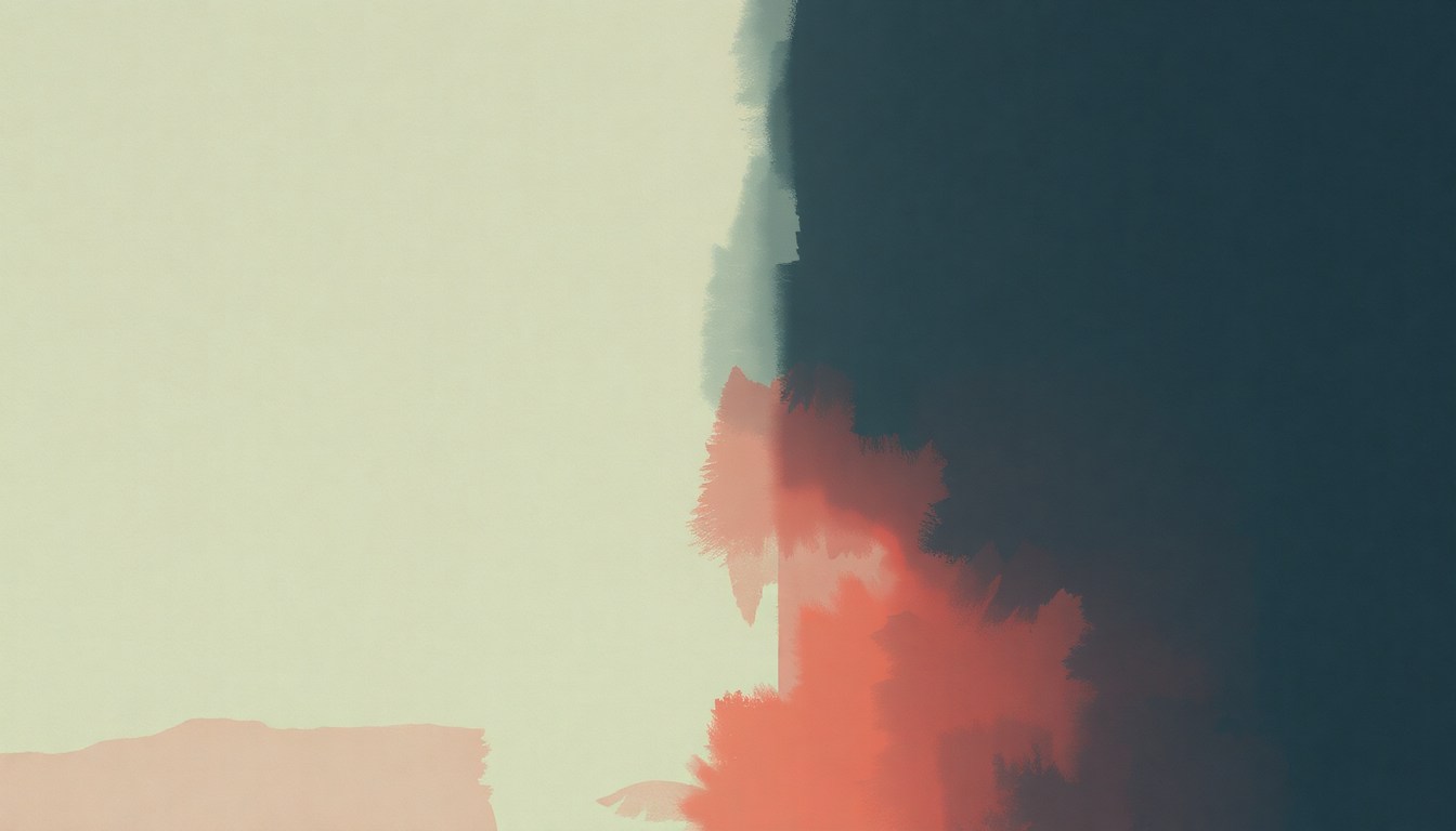 Fan-driven abstract illustration evoking the emotional arc of All Fired Up by Interpol