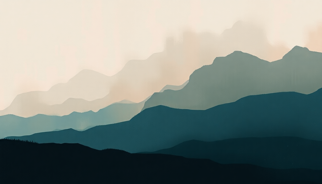 Fan-driven abstract illustration evoking the emotional arc of All for Myself by Sufjan Stevens
