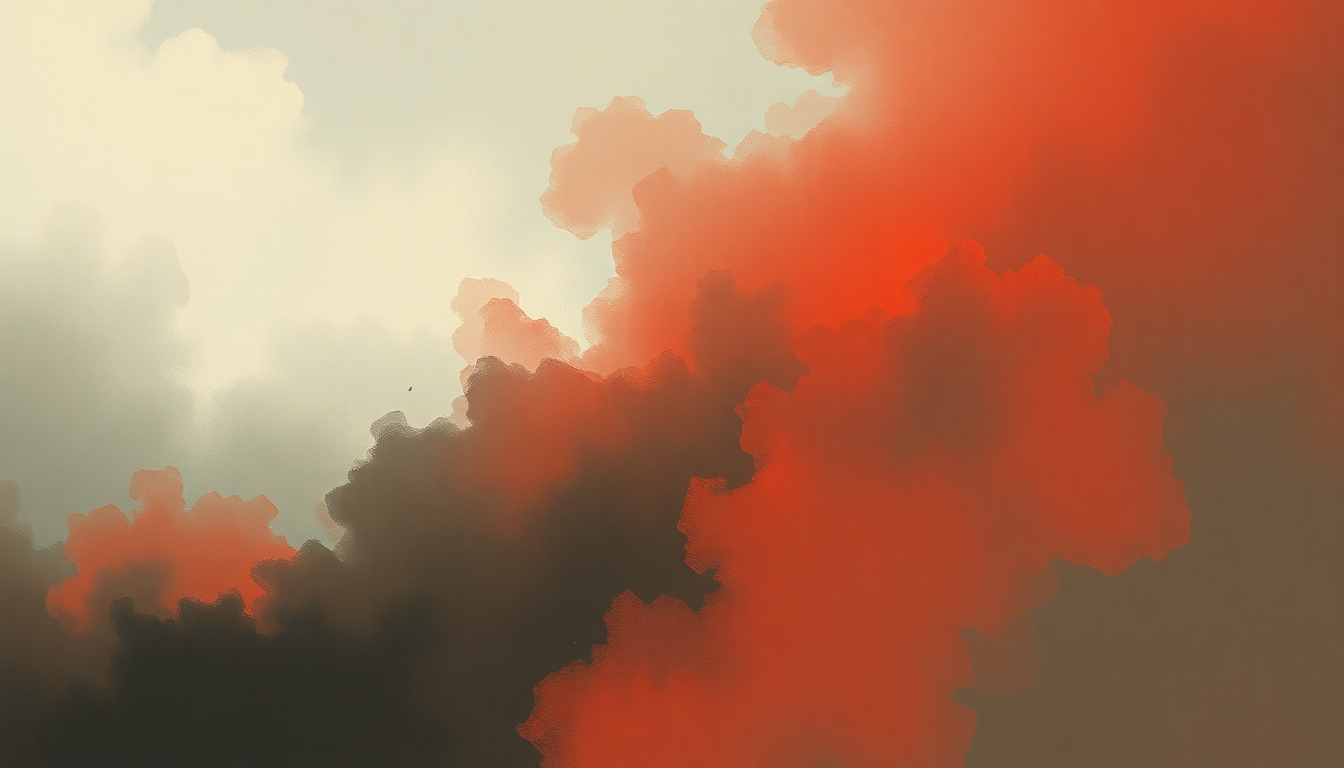 Fan-driven abstract illustration evoking the emotional arc of All I Need by Radiohead