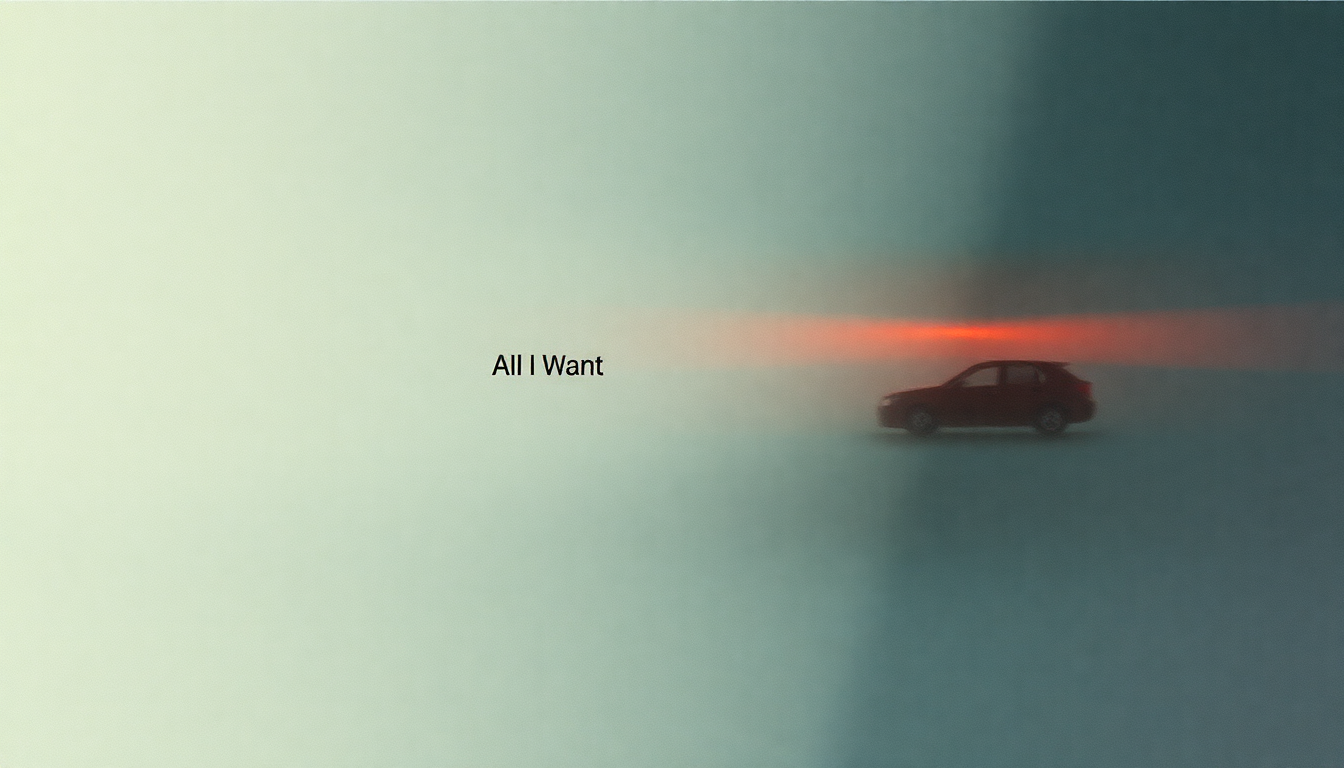 Fan-driven abstract illustration evoking the emotional arc of All I Want by LCD Soundsystem