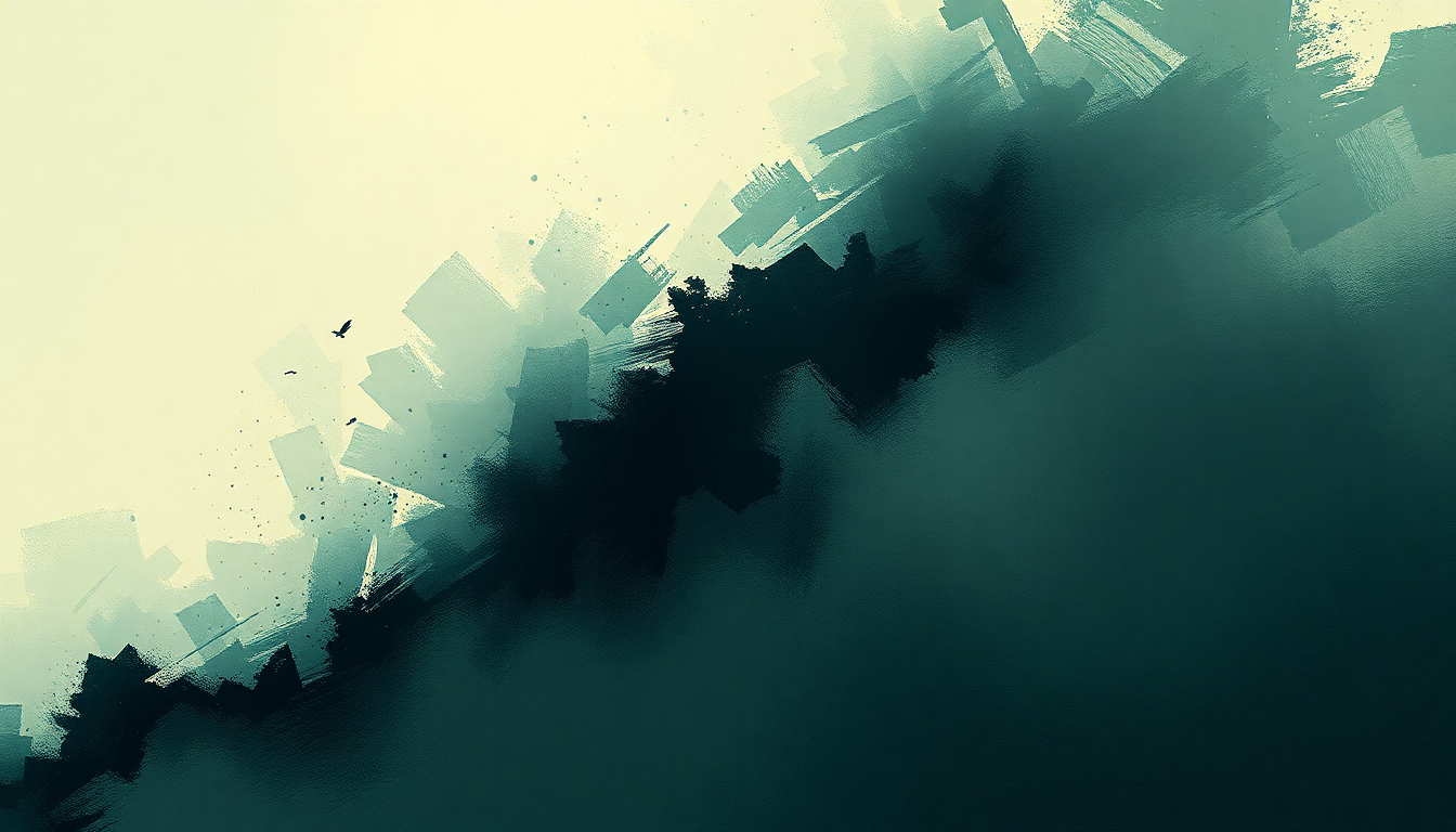 Fan-driven abstract illustration evoking the emotional arc of All My Life by Foo Fighters