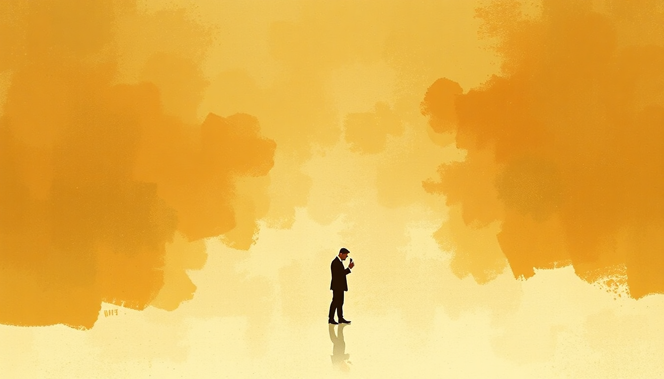 Fan-driven abstract illustration evoking the emotional arc of All of Me by Frank Sinatra