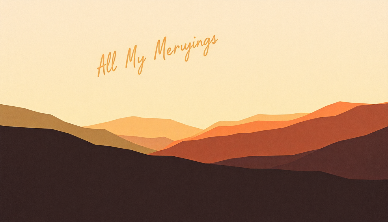 Fan-driven abstract illustration evoking the emotional arc of All of My Everythings by The Promise Ring