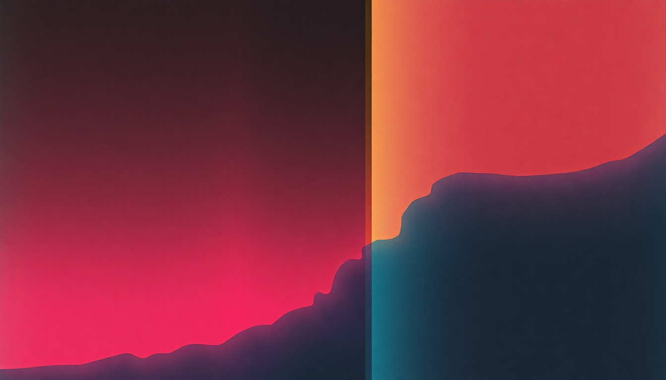 Fan-driven abstract illustration evoking the emotional arc of All Stood Still by Ultravox