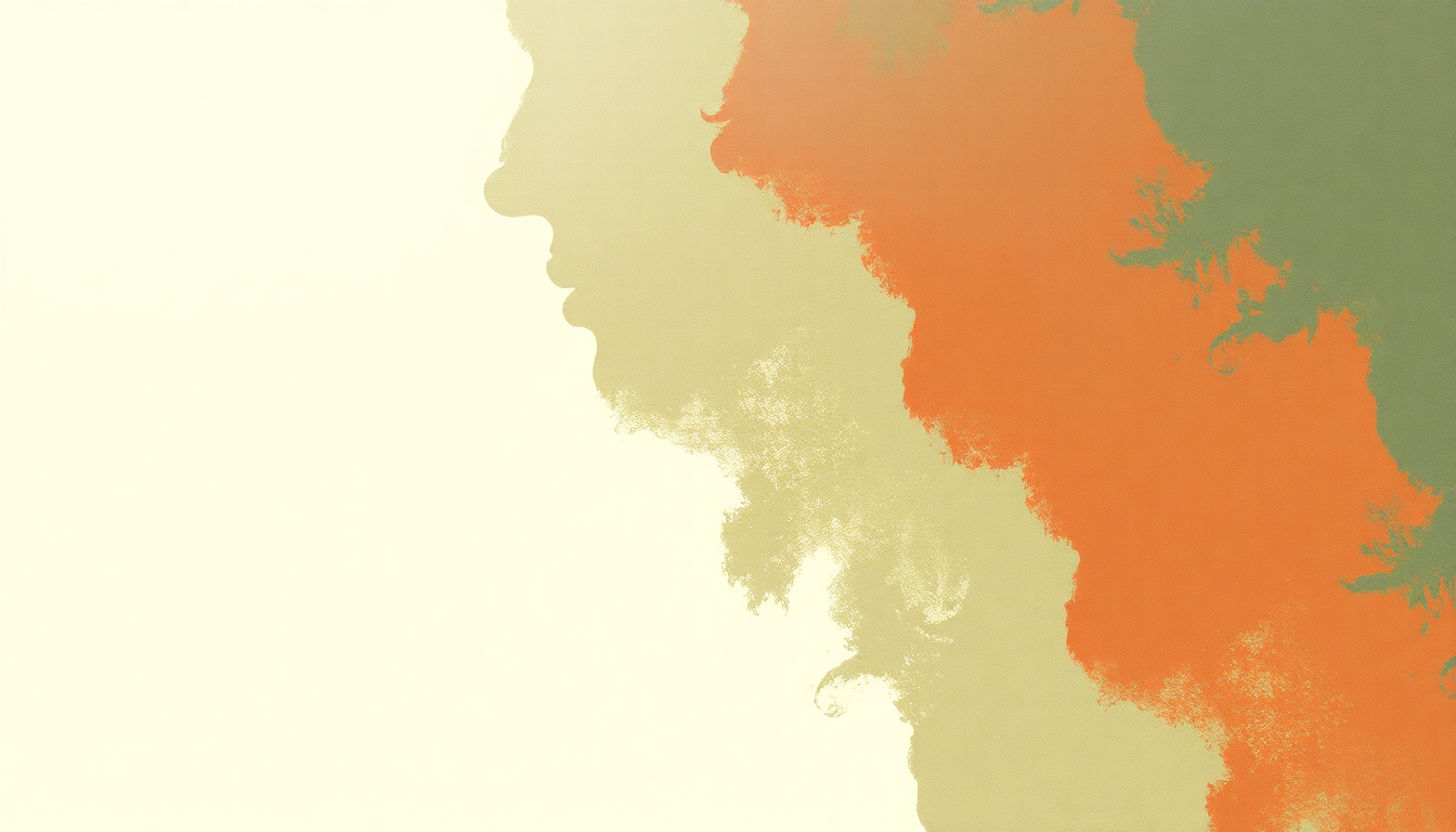 Fan-driven abstract illustration evoking the emotional arc of All the Rage Back Home by Interpol