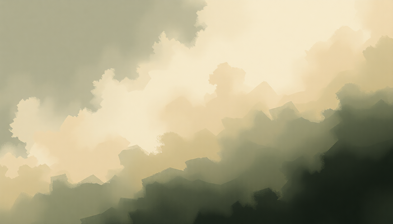 Fan-driven abstract illustration evoking the emotional arc of All These Things That I've Done by The Killers