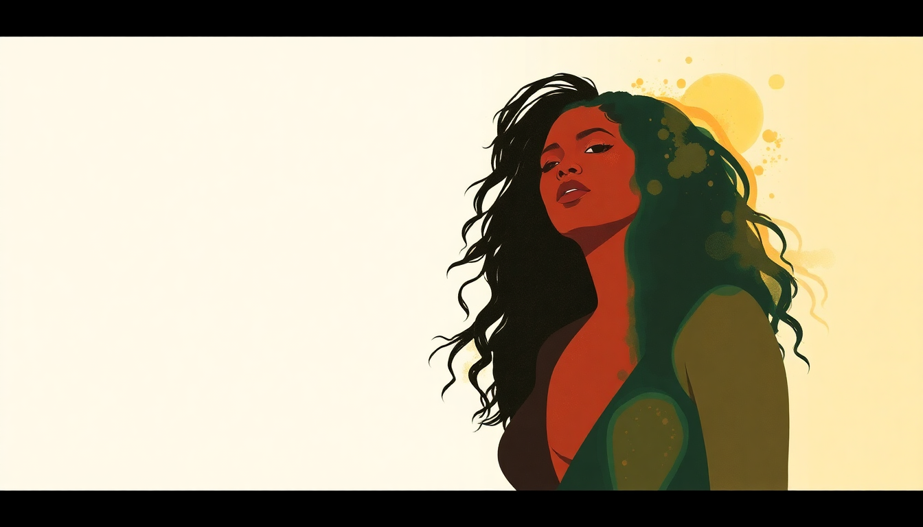 Fan-driven abstract illustration evoking the emotional arc of All Up In Your Mind by Beyoncé