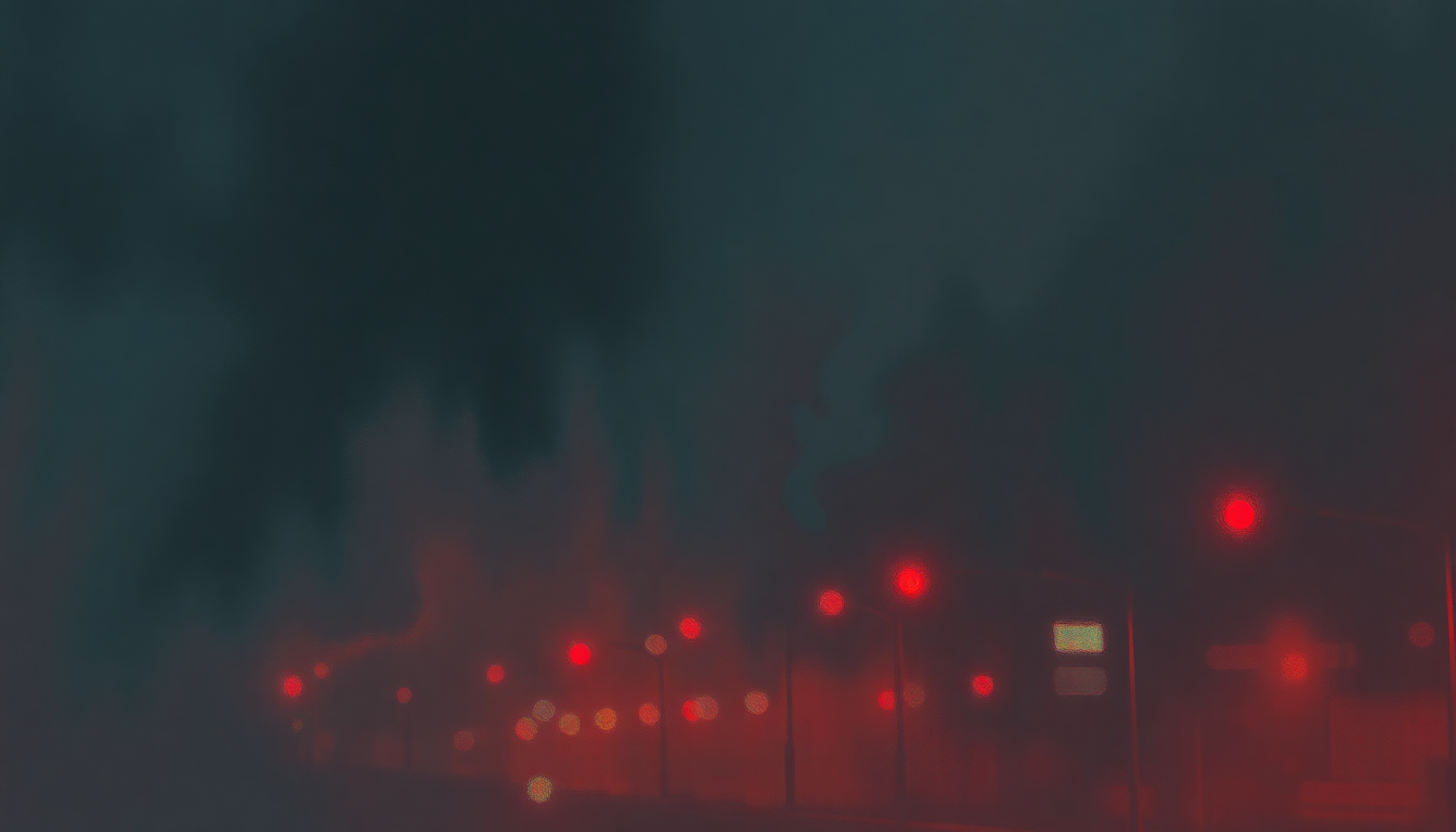 Fan-driven abstract illustration evoking the emotional arc of Allentown by Billy Joel