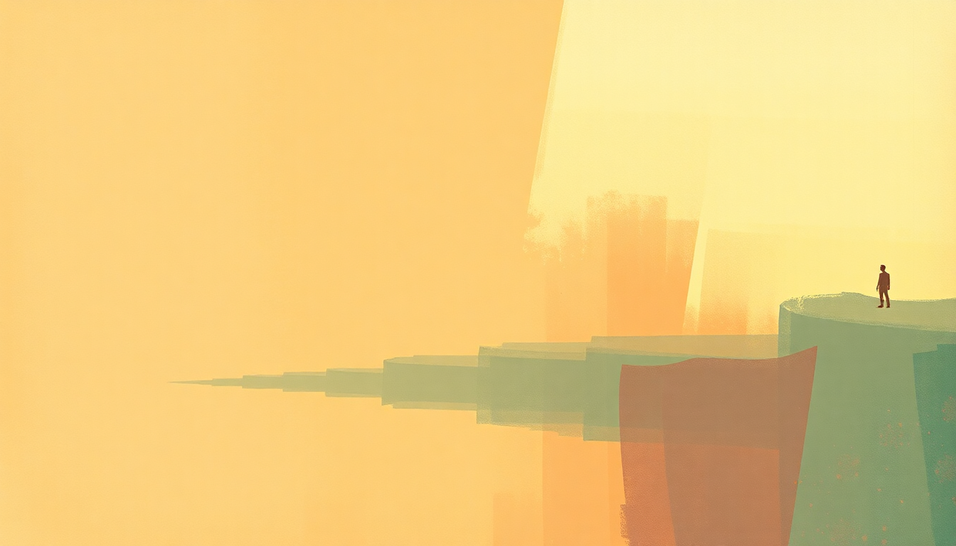 Fan-driven abstract illustration evoking the emotional arc of Along Came Jones by The Coasters