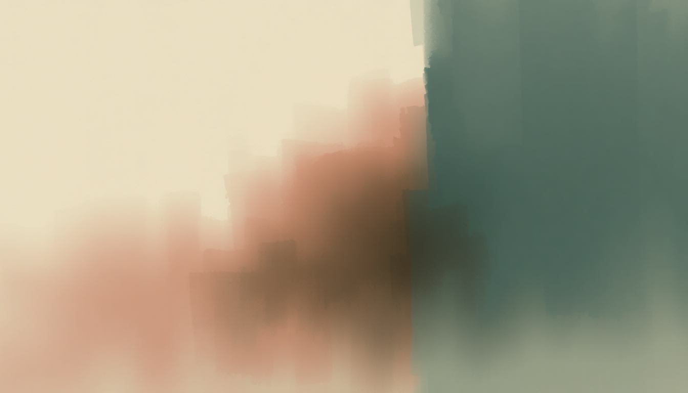 Fan-driven abstract illustration evoking the emotional arc of American Guilt by Unknown Mortal Orchestra