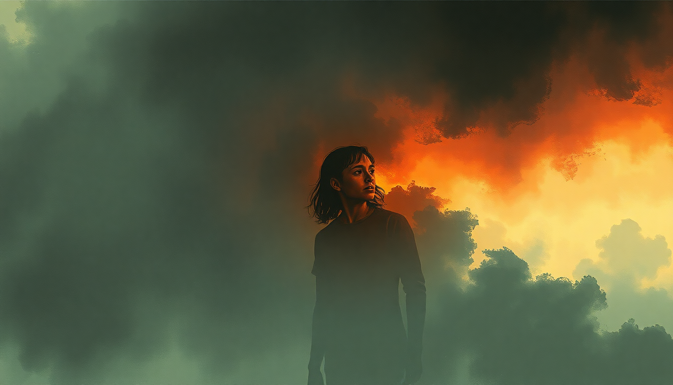 Fan-driven abstract illustration evoking the emotional arc of An Evening with El Diablo by Chevelle