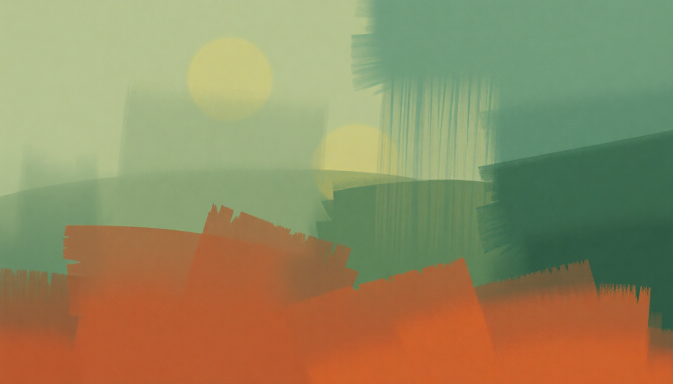 Fan-driven abstract illustration evoking the emotional arc of Ana fi Entezarak by Umm Kulthum