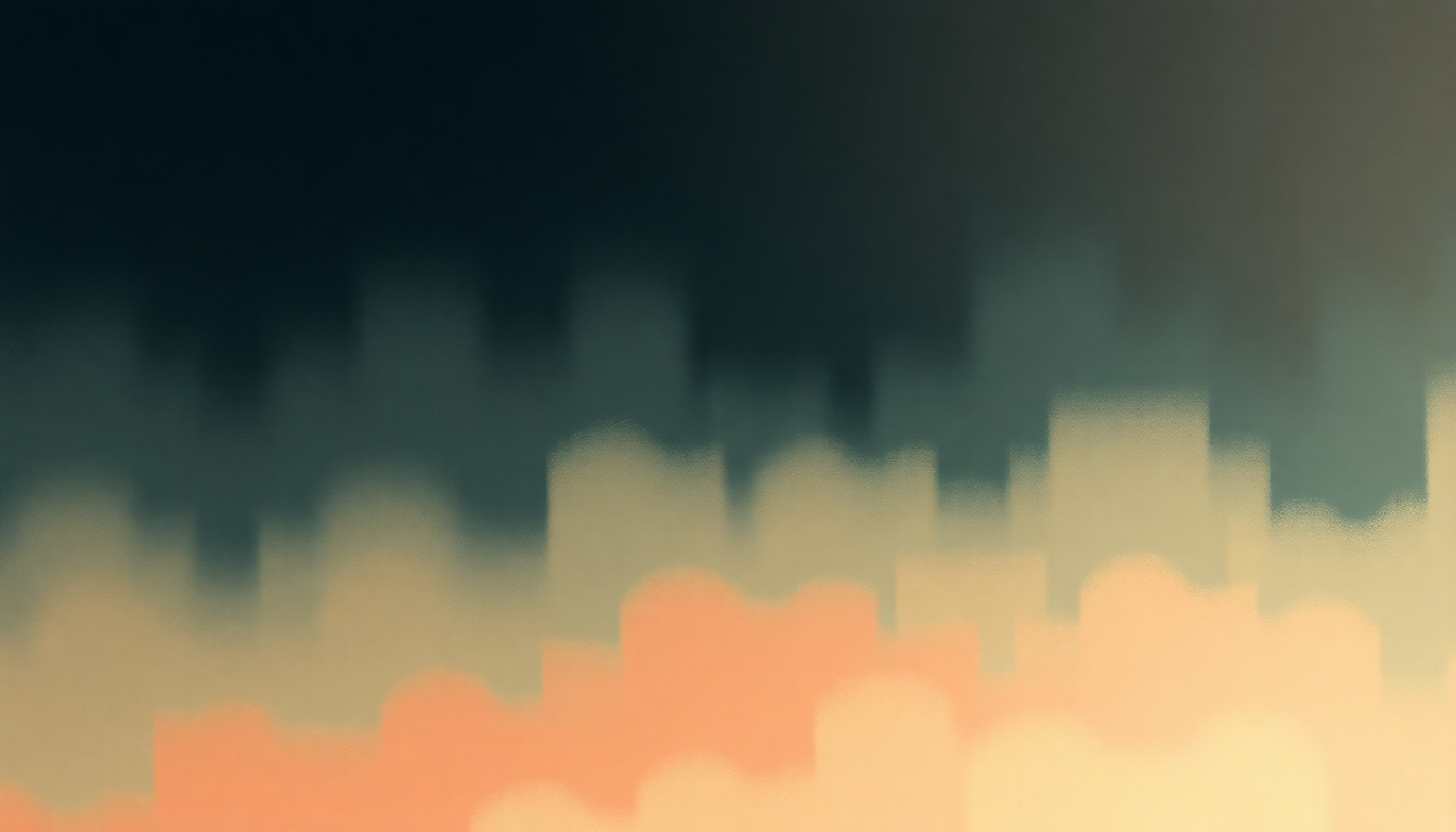 Fan-driven abstract illustration evoking the emotional arc of Andvari by Sigur Rós