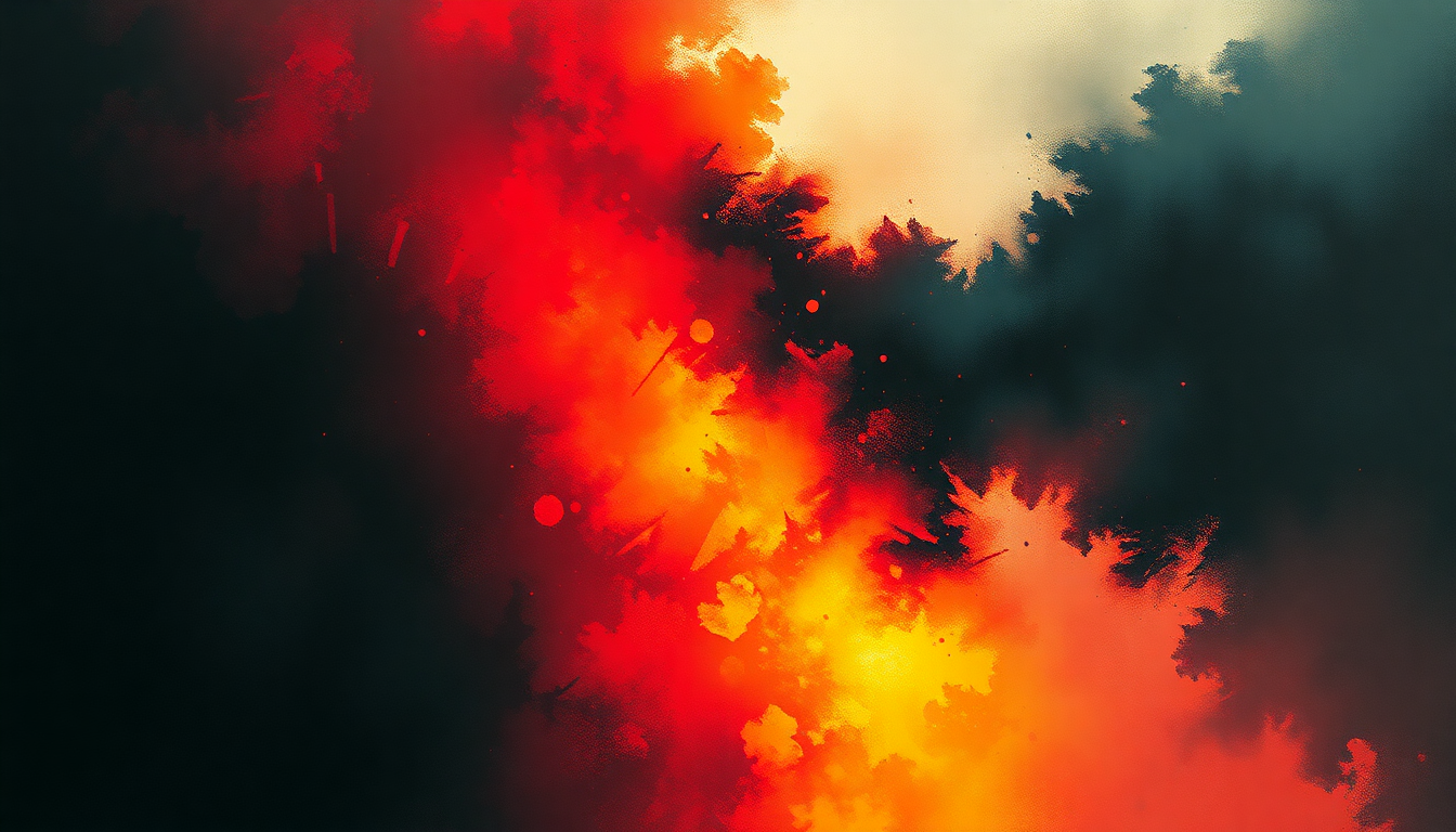 Fan-driven abstract illustration evoking the emotional arc of Angel of Death by Slayer