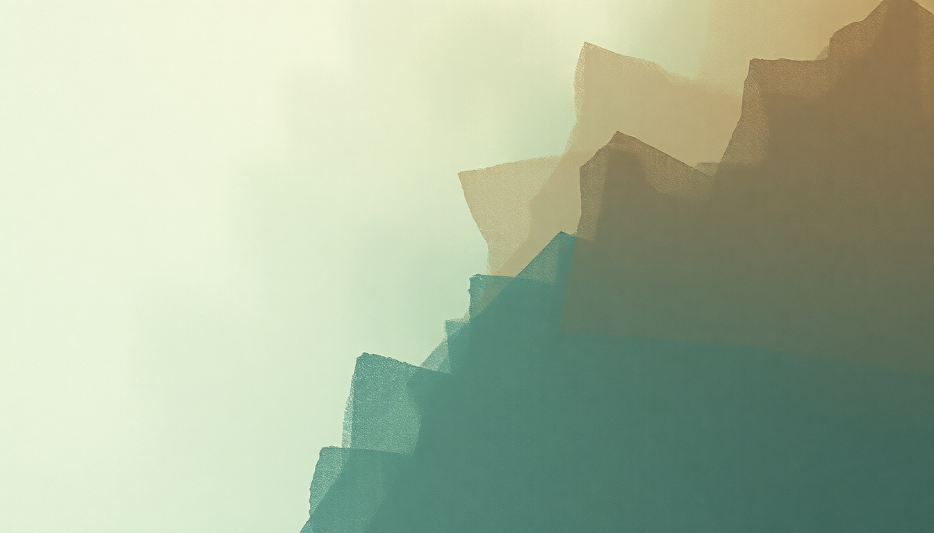 Fan-driven abstract illustration evoking the emotional arc of Angel Tears by Pelican
