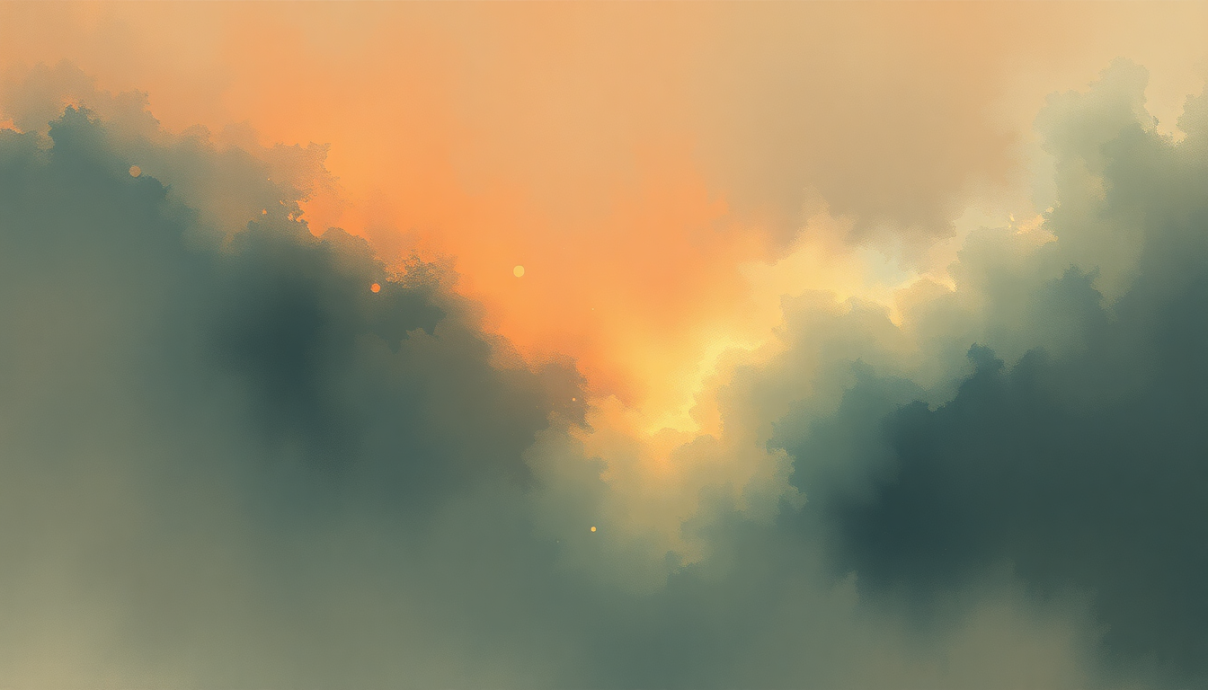 Fan-driven abstract illustration evoking the emotional arc of Angels by Robbie Williams