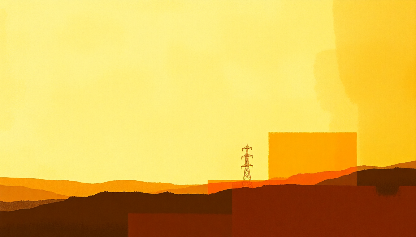 Fan-driven abstract illustration evoking the emotional arc of Angola by Wayne Shorter