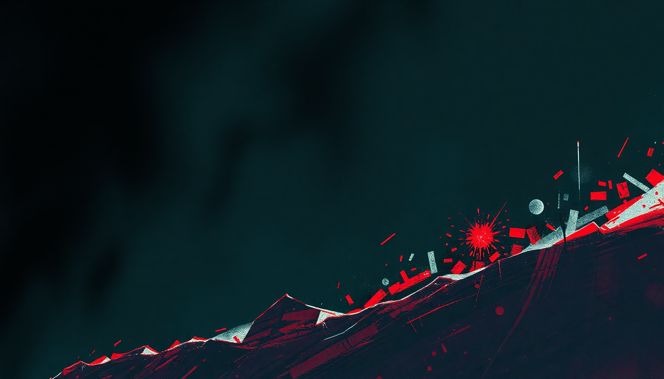 Fan-driven abstract illustration evoking the emotional arc of Annihilate This Week by Black Flag