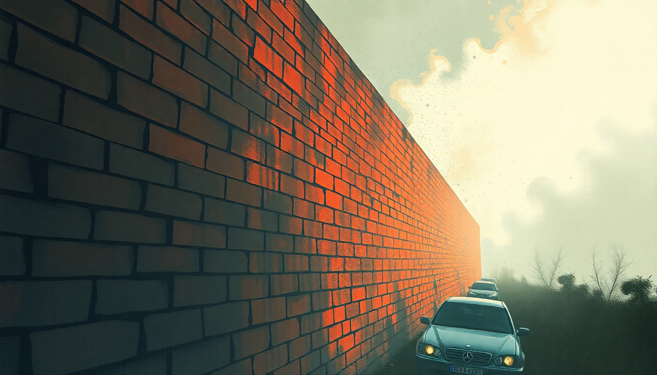 Fan-driven abstract illustration evoking the emotional arc of Another Brick in the Wall, Part 2 by Pink Floyd