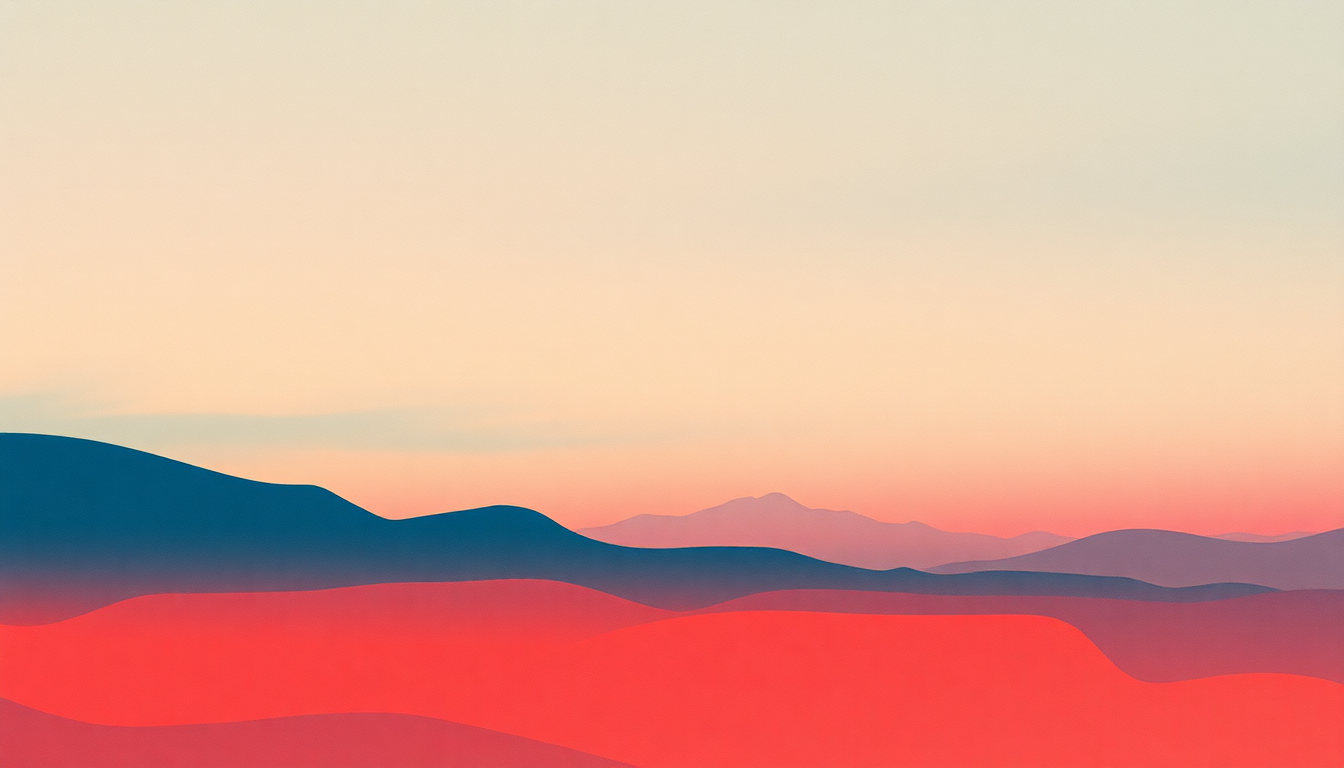 Fan-driven abstract illustration evoking the emotional arc of Anoyo by Tim Hecker