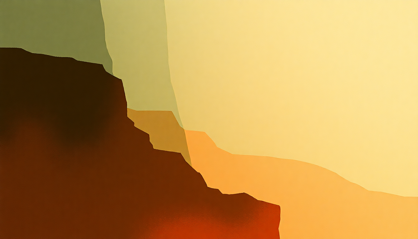 Fan-driven abstract illustration evoking the emotional arc of Anta by Toumani Diabate