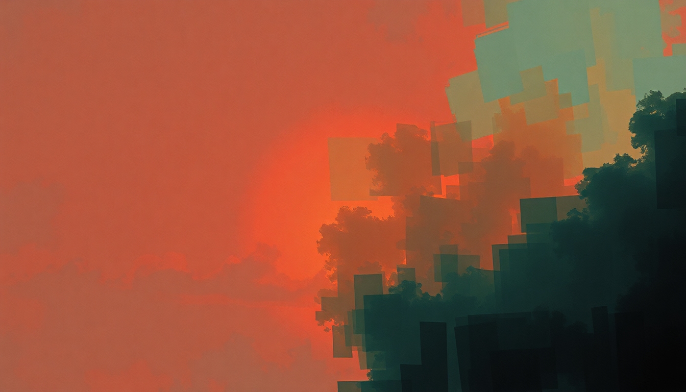 Fan-driven abstract illustration evoking the emotional arc of Antichrist Television Blues by Arcade Fire