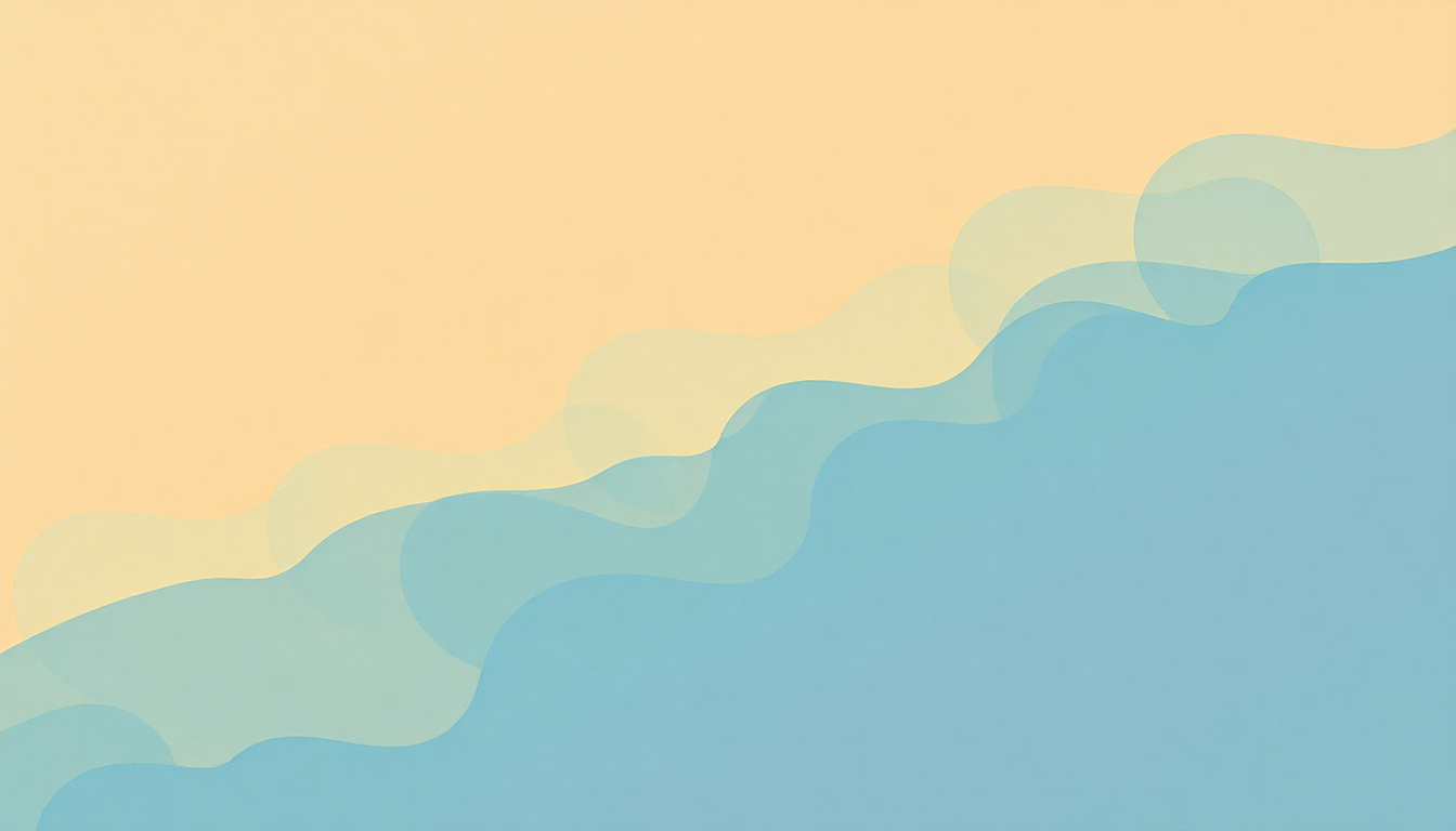 Fan-driven abstract illustration evoking the emotional arc of Any Major Dude Will Tell You by Steely Dan