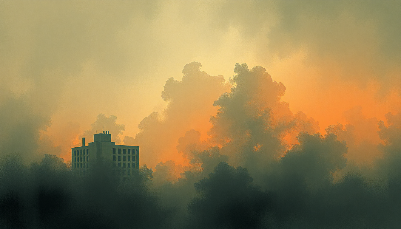 Fan-driven abstract illustration evoking the emotional arc of Approach to Danger by N.W.A
