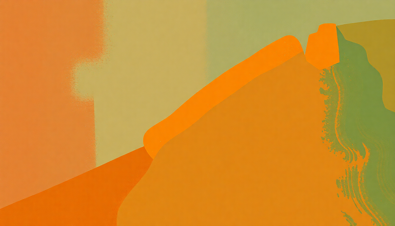 Fan-driven abstract illustration evoking the emotional arc of Aqui e Alem by Gal Costa