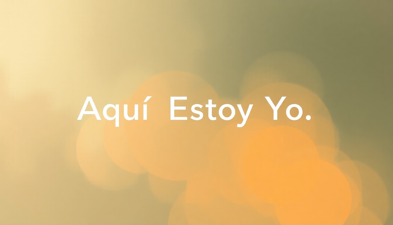 Fan-driven abstract illustration evoking the emotional arc of Aquí Estoy Yo by Luis Fonsi