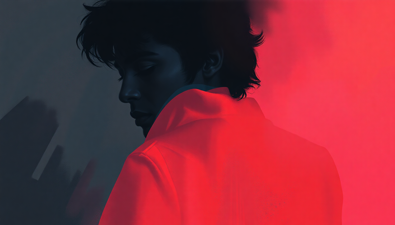 Fan-driven abstract illustration evoking the emotional arc of Around the World in a Day by Prince