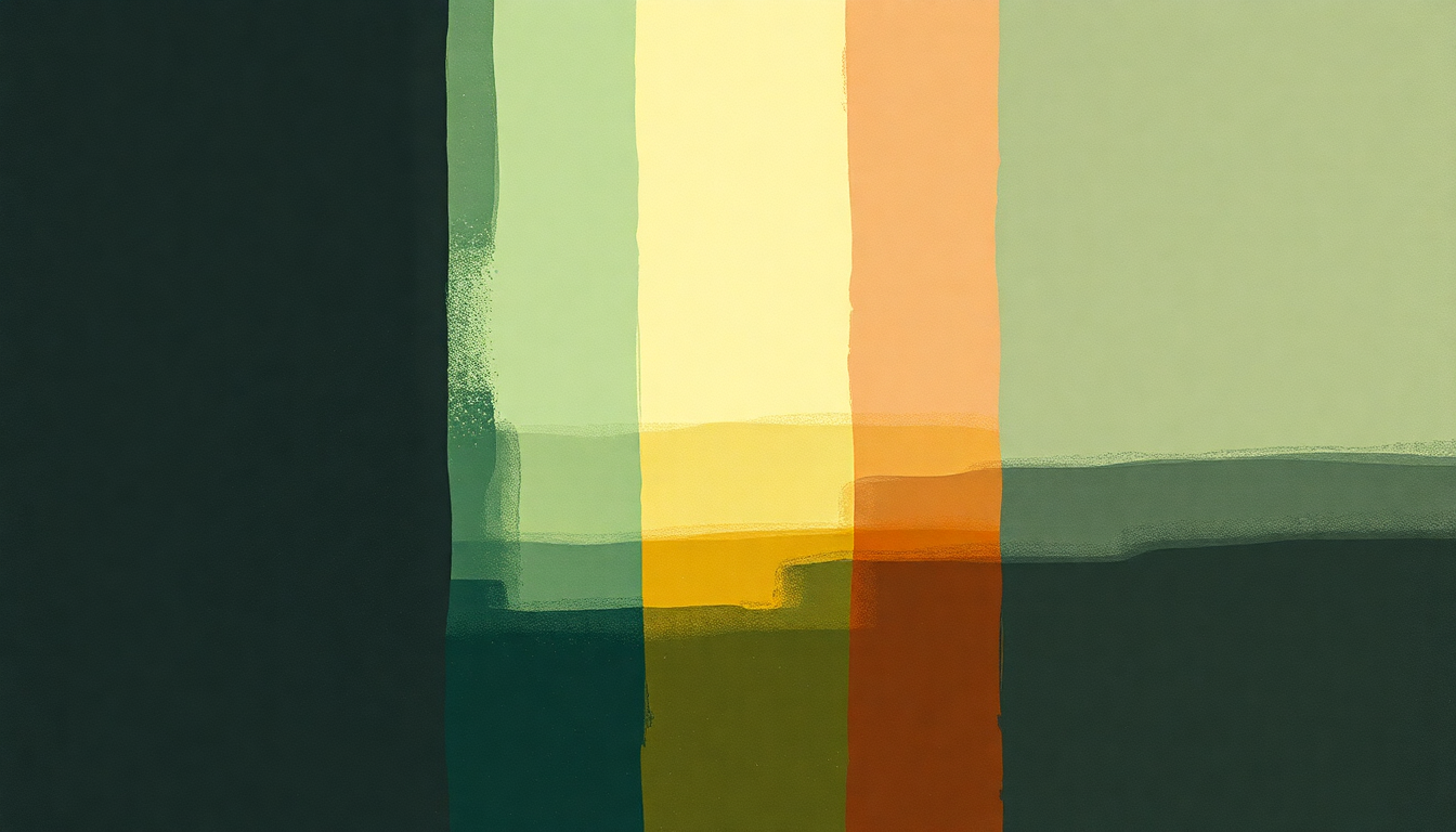 Fan-driven abstract illustration evoking the emotional arc of Arpeggiator by Fugazi