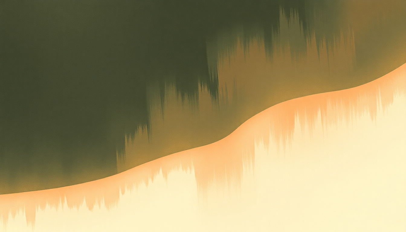 Fan-driven abstract illustration evoking the emotional arc of Asie by Maurice Ravel