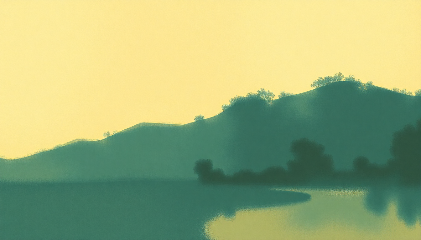 Fan-driven abstract illustration evoking the emotional arc of Asphalt Canyon Blues by Kenny Burrell