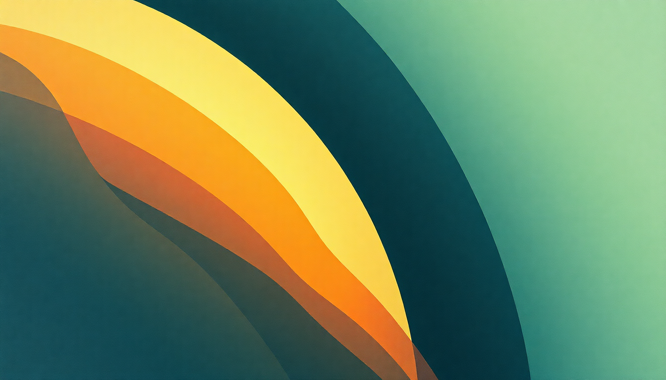 Fan-driven abstract illustration evoking the emotional arc of Aurora by Mineral