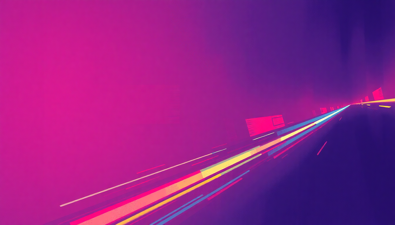 Fan-driven abstract illustration evoking the emotional arc of Autodrive by Herbie Hancock