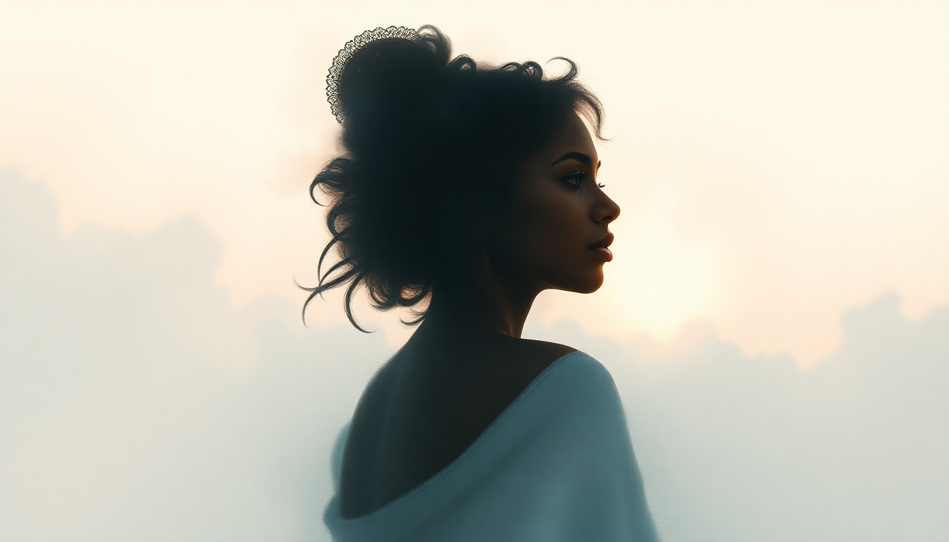 Fan-driven abstract illustration evoking the emotional arc of Ave Maria by Beyoncé
