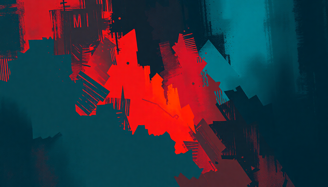 Fan-driven abstract illustration evoking the emotional arc of B Movie by Gil Scott-Heron
