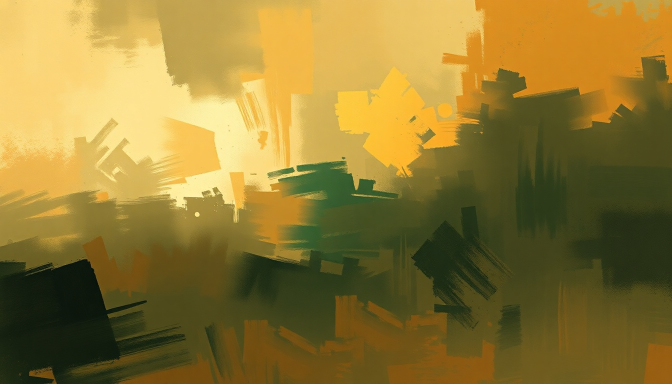 Fan-driven abstract illustration evoking the emotional arc of Babarabatiri by Tito Puente