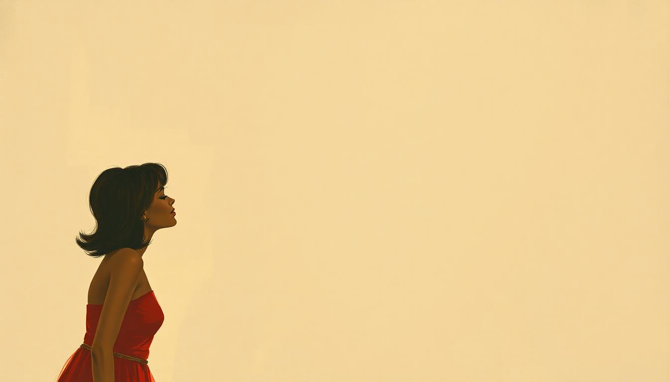 Fan-driven abstract illustration evoking the emotional arc of Baby Love by The Supremes