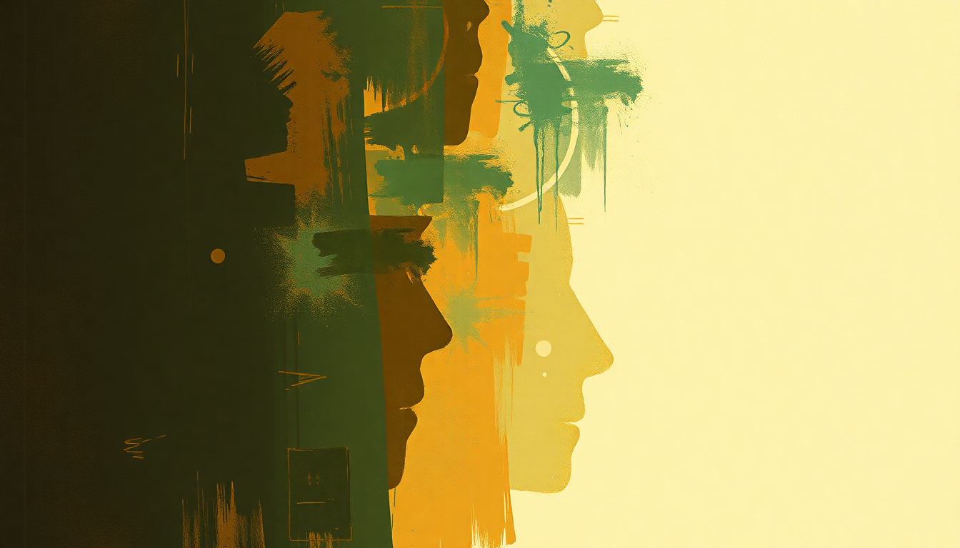 Fan-driven abstract illustration evoking the emotional arc of Baby Please Don't Go by Muddy Waters