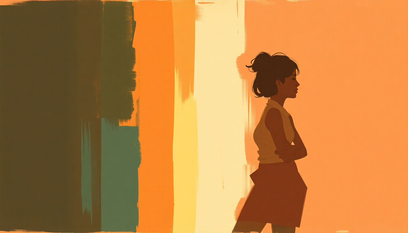 Fan-driven abstract illustration evoking the emotional arc of Baby Workout by Jackie Wilson
