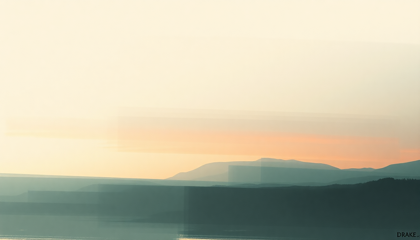 Fan-driven abstract illustration evoking the emotional arc of Back to Back by Drake