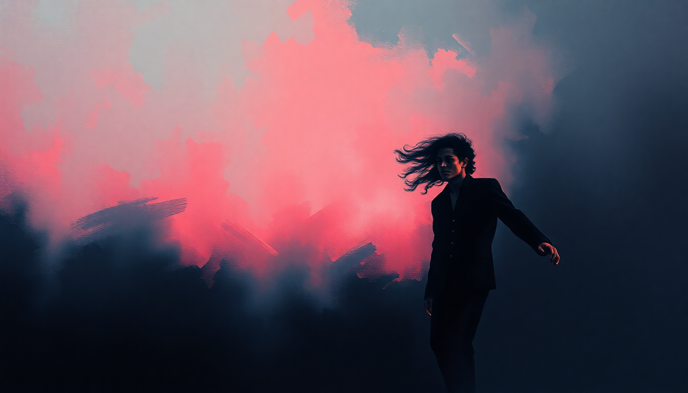 Fan-driven abstract illustration evoking the emotional arc of Bad by Michael Jackson
