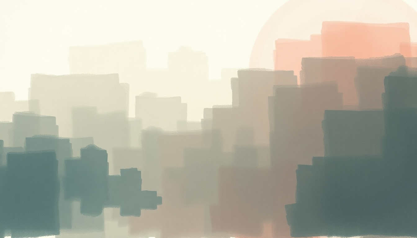 Fan-driven abstract illustration evoking the emotional arc of Bad Things to Such Good People by Pedro the Lion