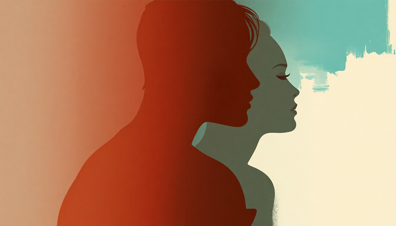 Fan-driven abstract illustration evoking the emotional arc of Bad Together by Dua Lipa