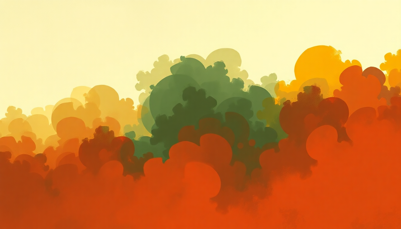 Fan-driven abstract illustration evoking the emotional arc of Baffling Smoke Signal by Lee "Scratch" Perry